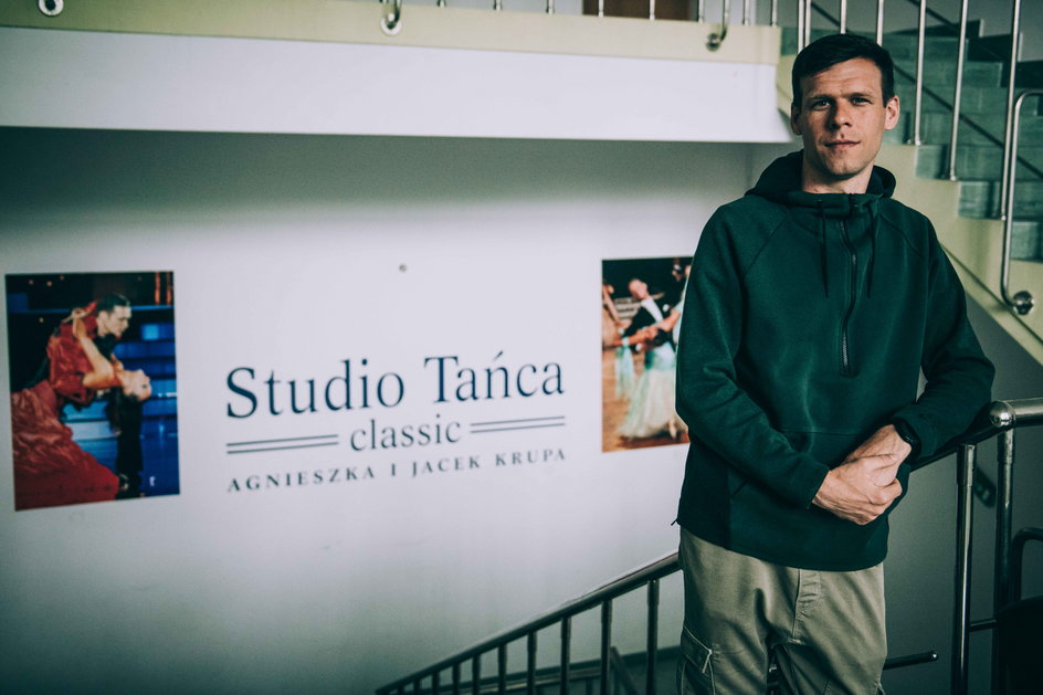 Jan Szczęsny w Studiu Tańca "Classic". To tutaj rozwijali drugą po piłce nożnej pasję