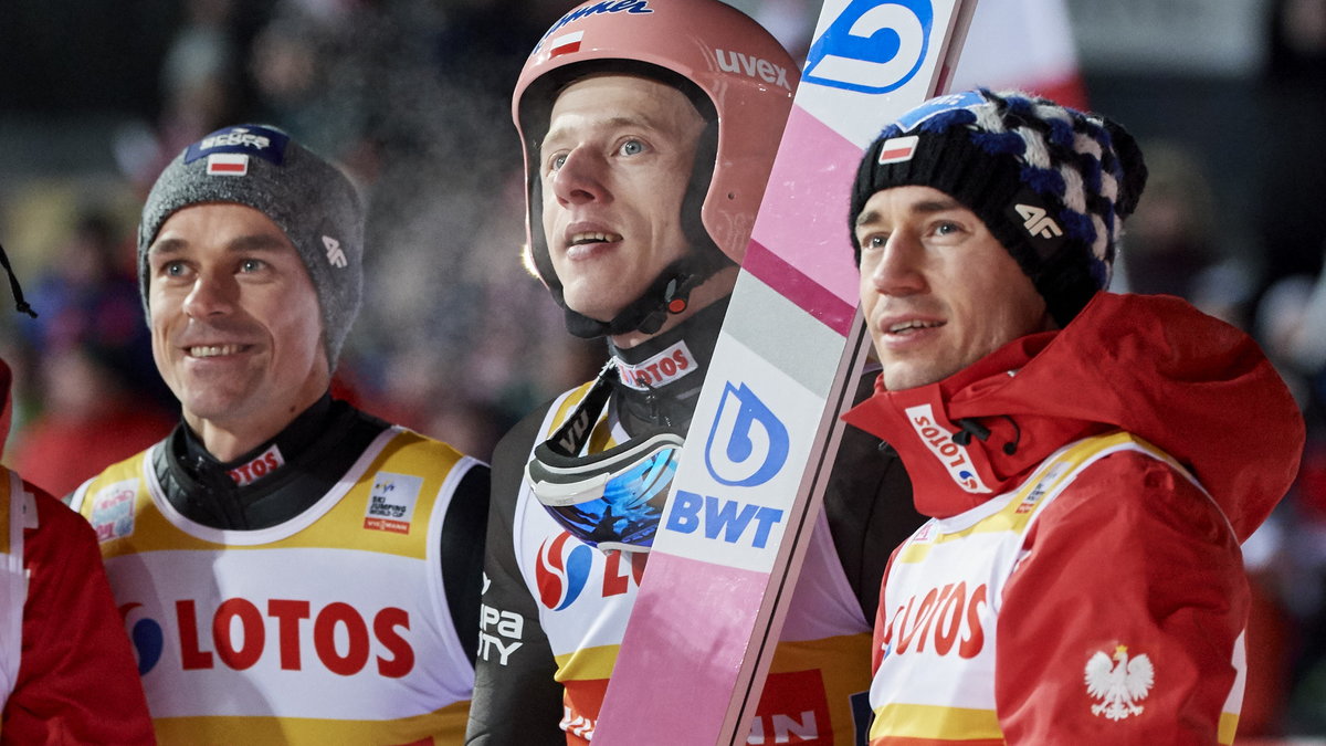 Piotr Żyła, Dawid Kubacki i Kamil Stoch