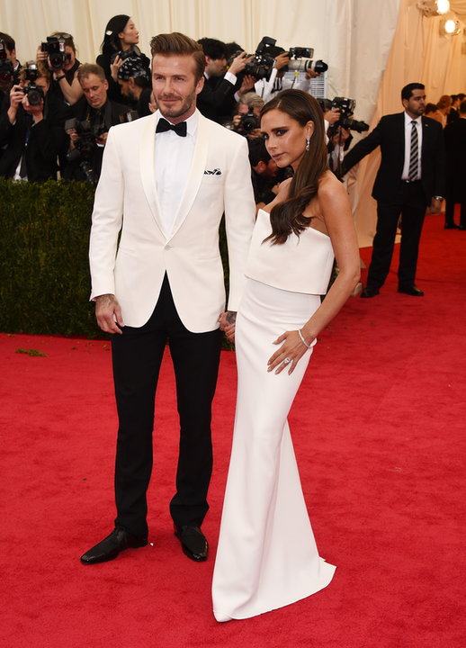 Victoria Beckham i David Beckham w 2014 roku