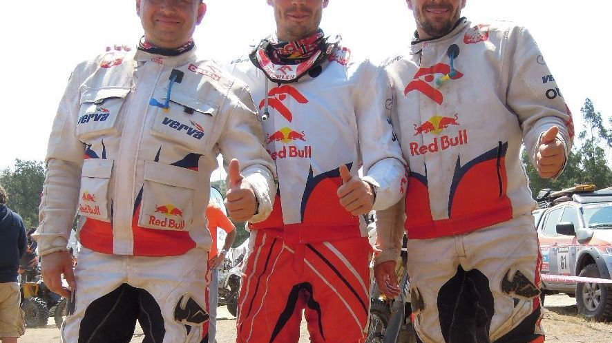 Orlen Team (o lewej): Jacek Czachor, Jakub Przygoński, Marek Dąbrowski