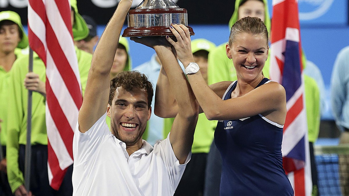 Jerzy Janowicz (L) i Agnieszka Radwańska