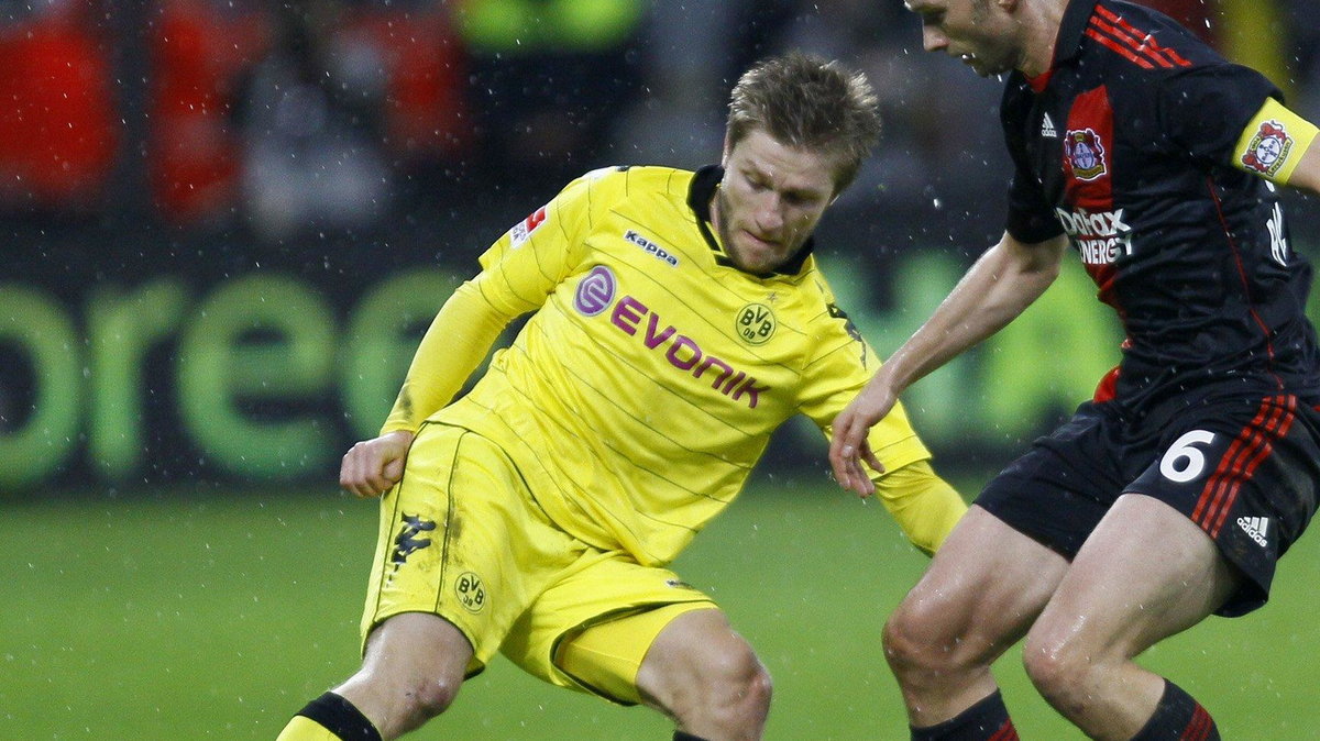 Jakub Błaszczykowski w meczu z Bayer Leverkusen