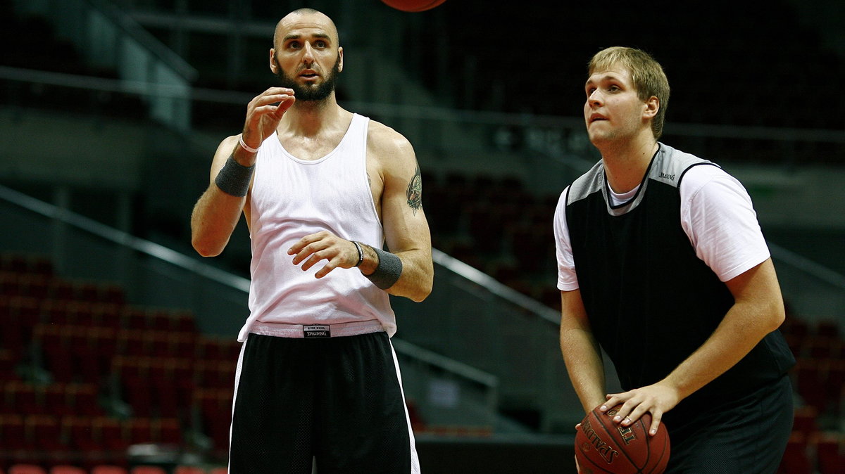 Marcin Gortat i Przemysław Karnowski