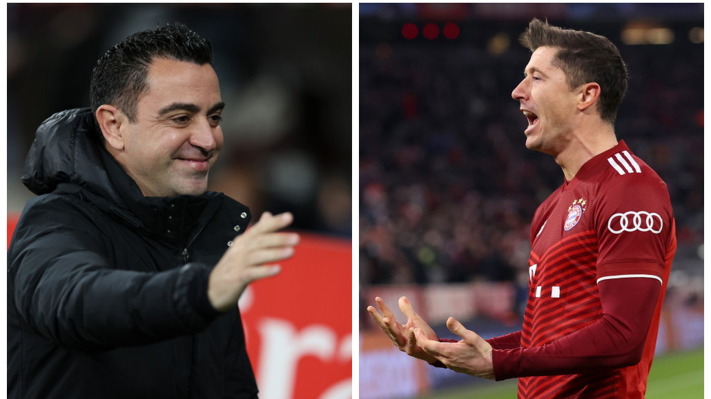 Xavi Hernandez i Robert Lewandowski