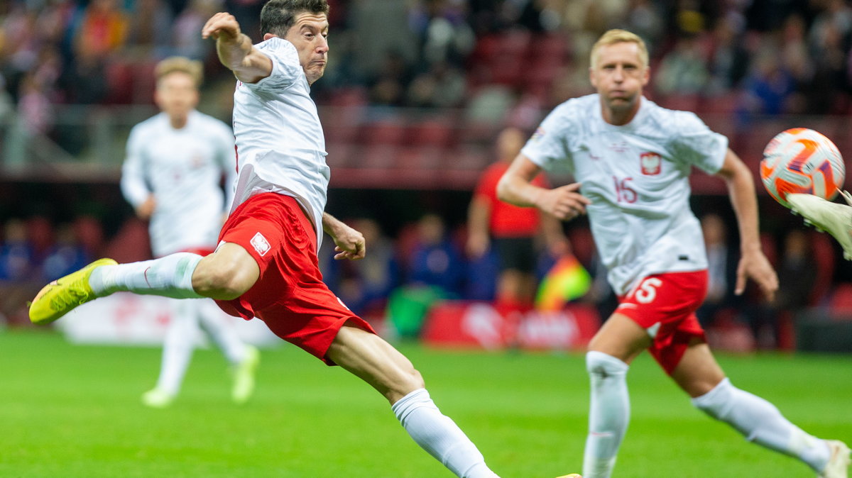 Robert Lewandowski i Kamil Glik