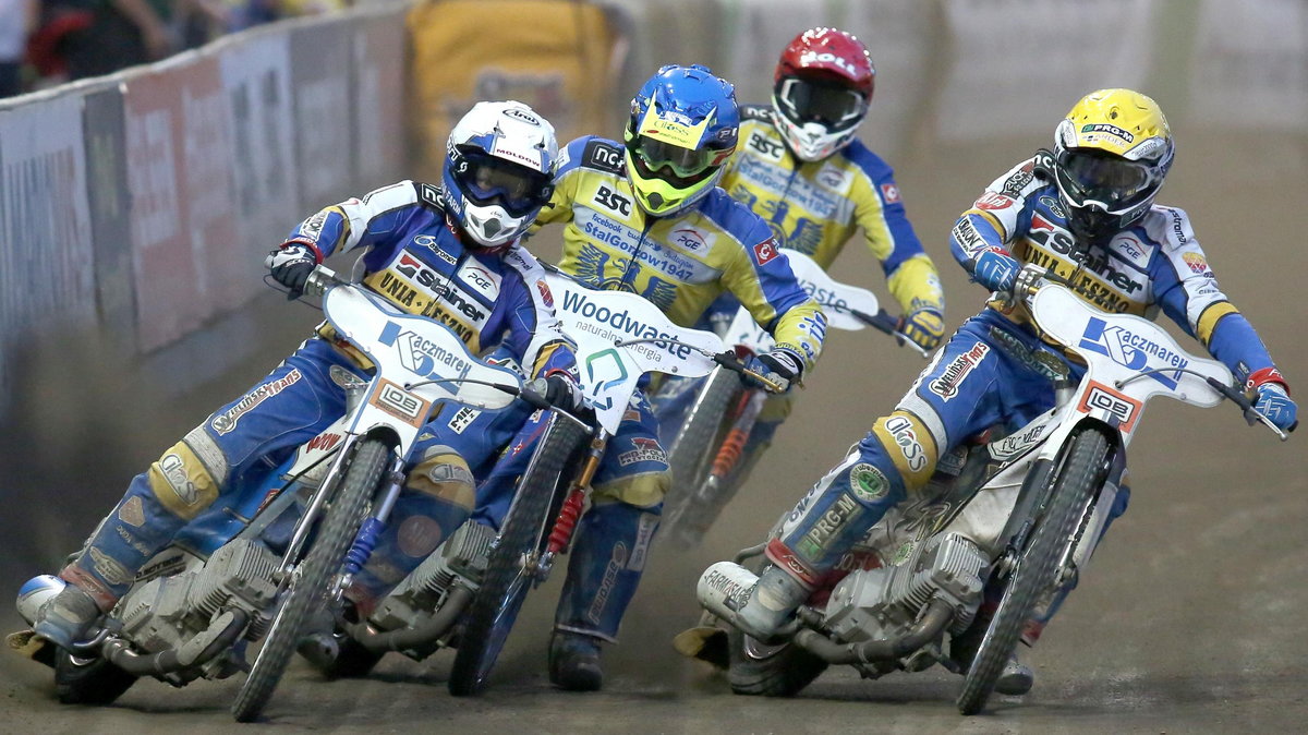 (B/W) NICKI PEDERSEN , (N/B) KRZYSZTOF KASPRZAK , (Z/Y) GRZEGORZ ZENGOTA , (CZ/R) NIELS KRISTIAN IVERSEN 