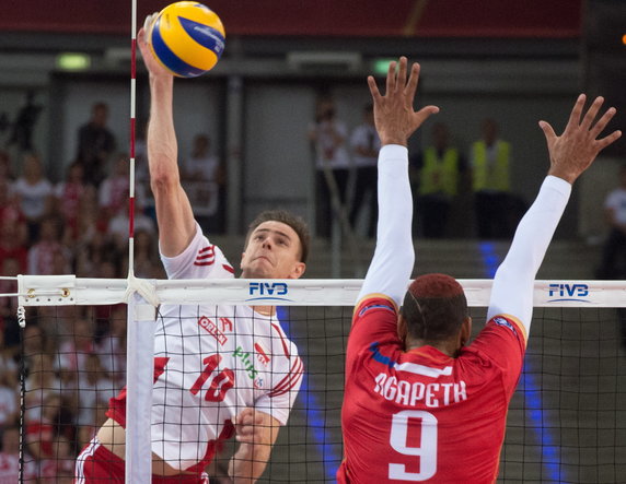 SIATKÓWKA FIVB MISTRZOSTWA ŚWIATA 2014 POLSKA FRANCJA  (Mariusz Wlazły Earvin Ngapeth)