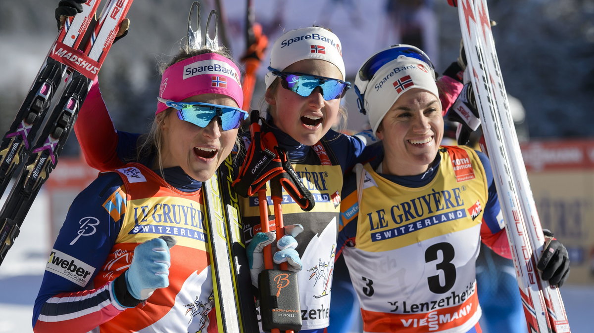 Therese Johaug, Ingvild Flugstad Oestberg i Heidi Weng