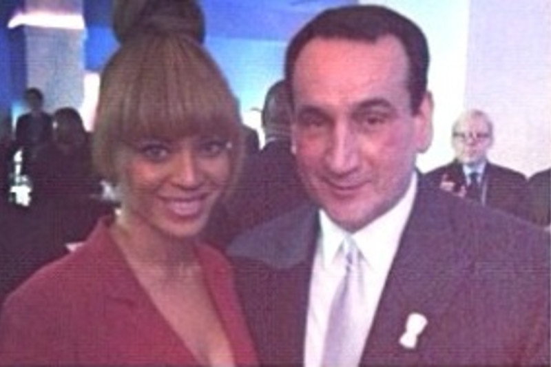 Mike Krzyzewski i Beyonce