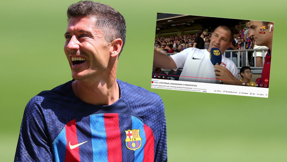 Polacy przyjechali zobaczyć Roberta Lewandowskiego na Camp Nou