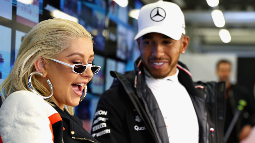 Lewis Hamilton i Christina Aguilera