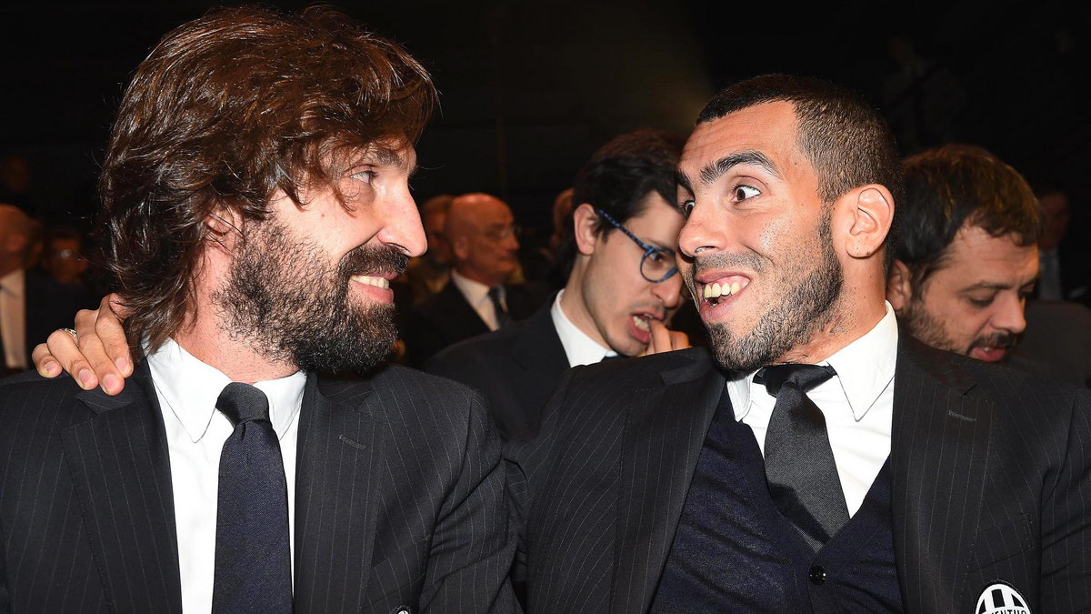 Andrea Pirlo i Carlos Tevez podczas "Gran Gala di Calcio"