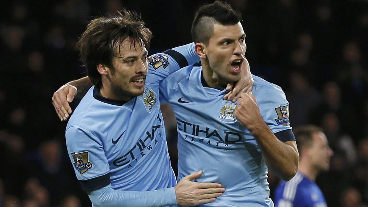 D.Silva, S.Aguero, fot. Reuters/Stefan Wermuth