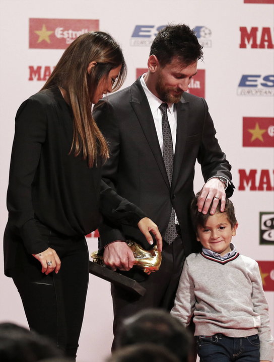 Lionel Messi, Antonella Roccuzzo i ich syn Thiago