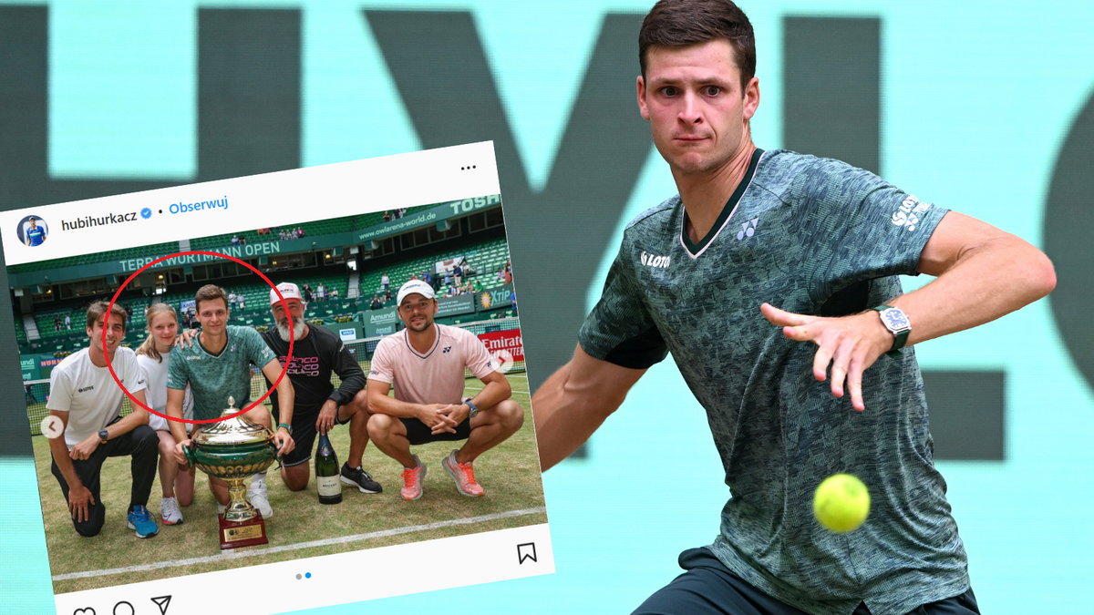 Siostra Huberta Hurkacza towarzyszyła mu podczas turnieju ATP w Halle (instagram.com/hubihurkacz)