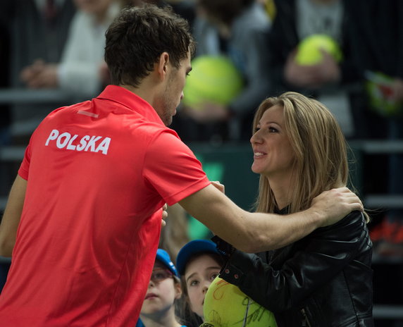 Jerzy Janowicz i Marta Domachowska