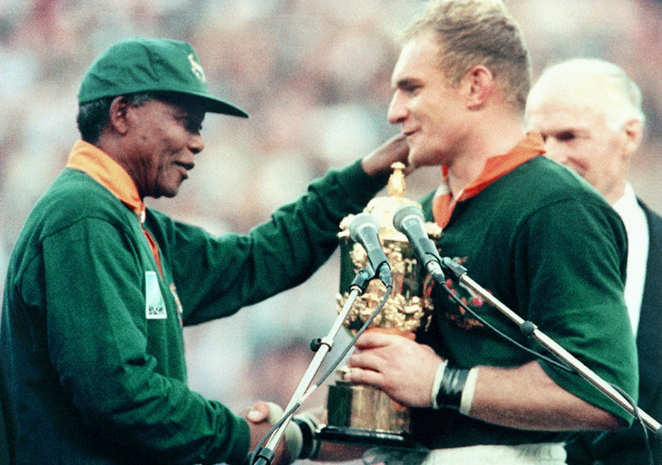 Nelson Mandela i Francois Pienaar