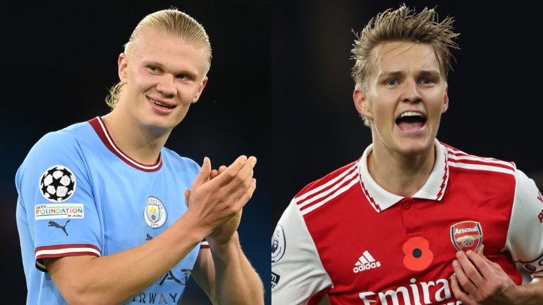 Erling Haaland i Martin Odegaard