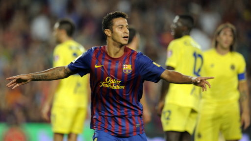 Thiago Alcantara w meczu FC Barcelona - Villarreal