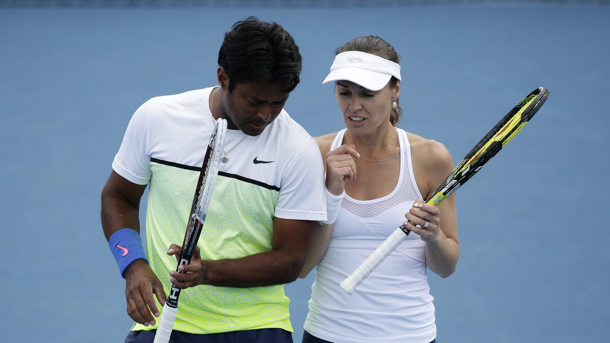 Leander Paes (L) i Martina Hingis (P)