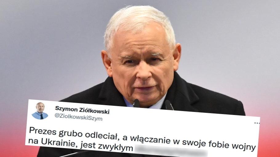 Szymon Ziółkowski wulgarnie skomentował słowa Jarosława Kaczyńskiego (Fot. Szymon Ziółkowski/Twitter)