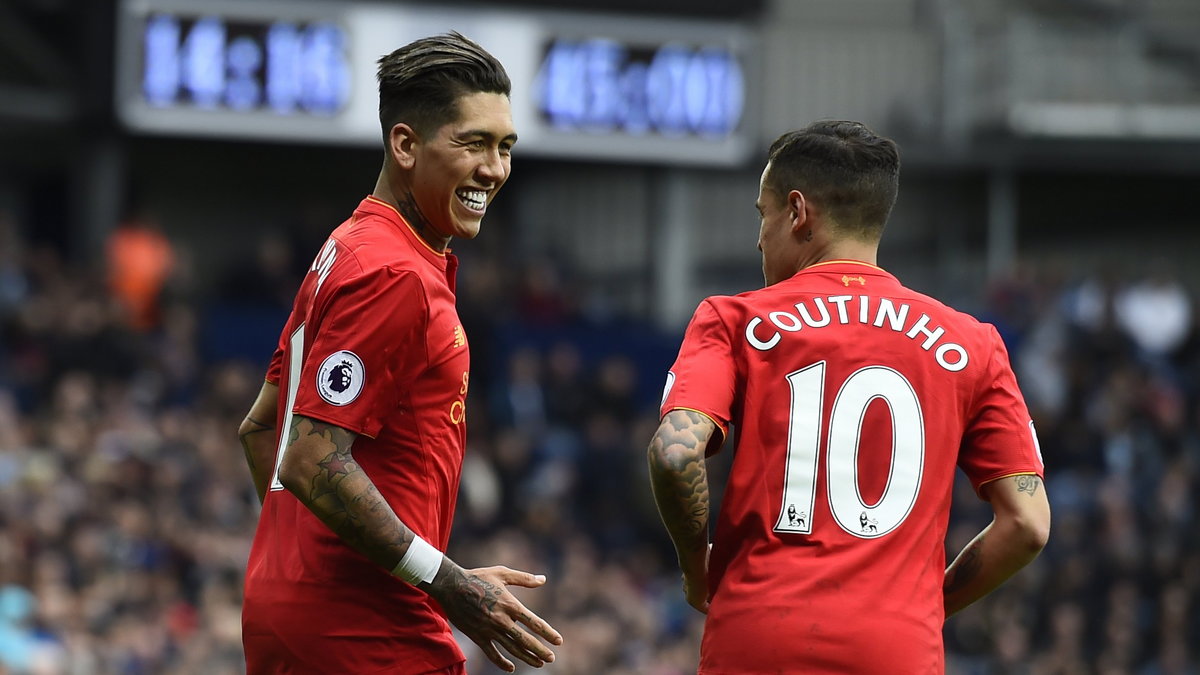 Roberto Firmino (L) i Philippe Coutinho