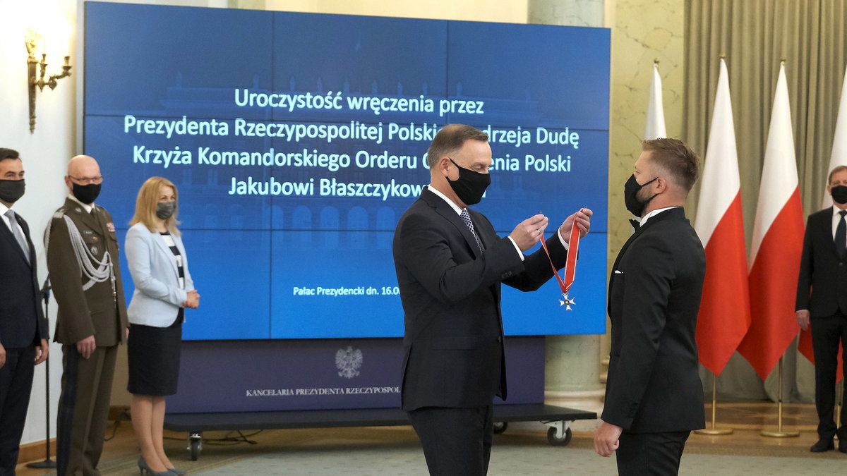 Prezydent Andrzej Duda odznaczył Jakuba Błaszczykowskiego