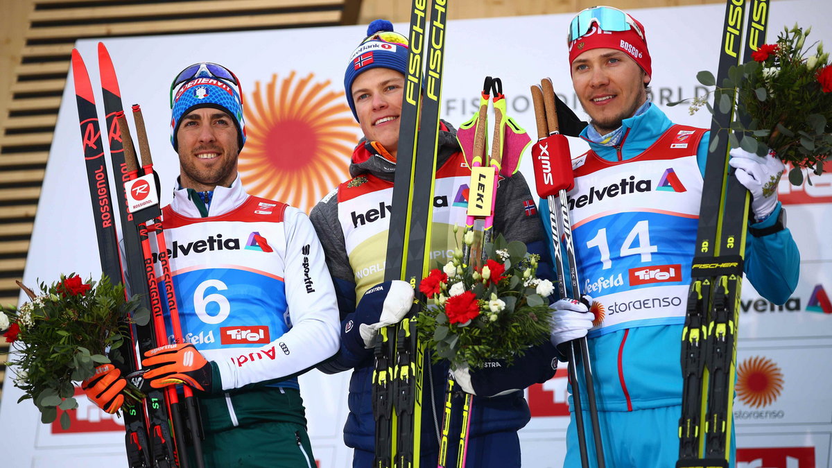 Johannes Hoesflot Klaebo zdobył w Seefeld złoty medal