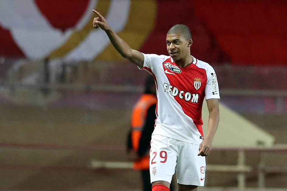 Kylian Mbappe w barwach AS Monaco w 2016 r.