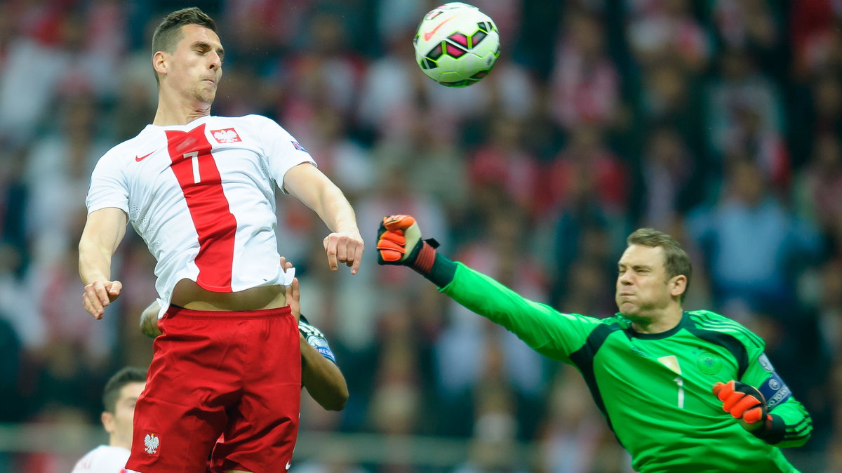 Arkadiusz Milik i Manuel Neuer (2014)