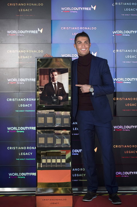 SPAIN CRISTIANO RONALDO FRAGRANCE (Cristiano Ronaldo during the presentation of his new fragance 'Cristiano Ronaldo Legacy')