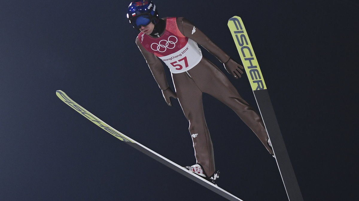 Kamil Stoch na skoczni w Pjongczangu