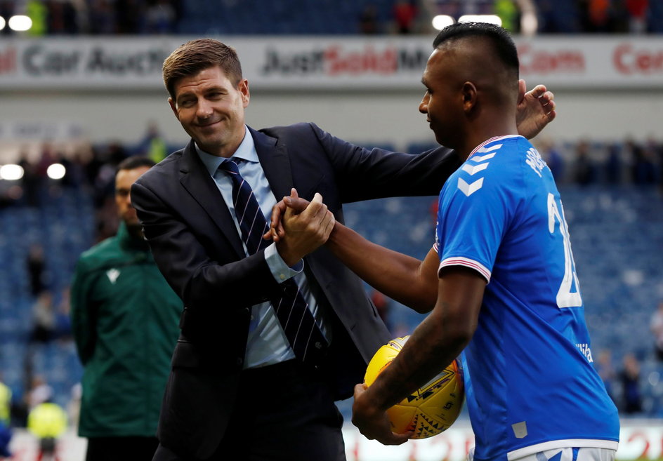 Alfredo Morelos, Steven Gerrard