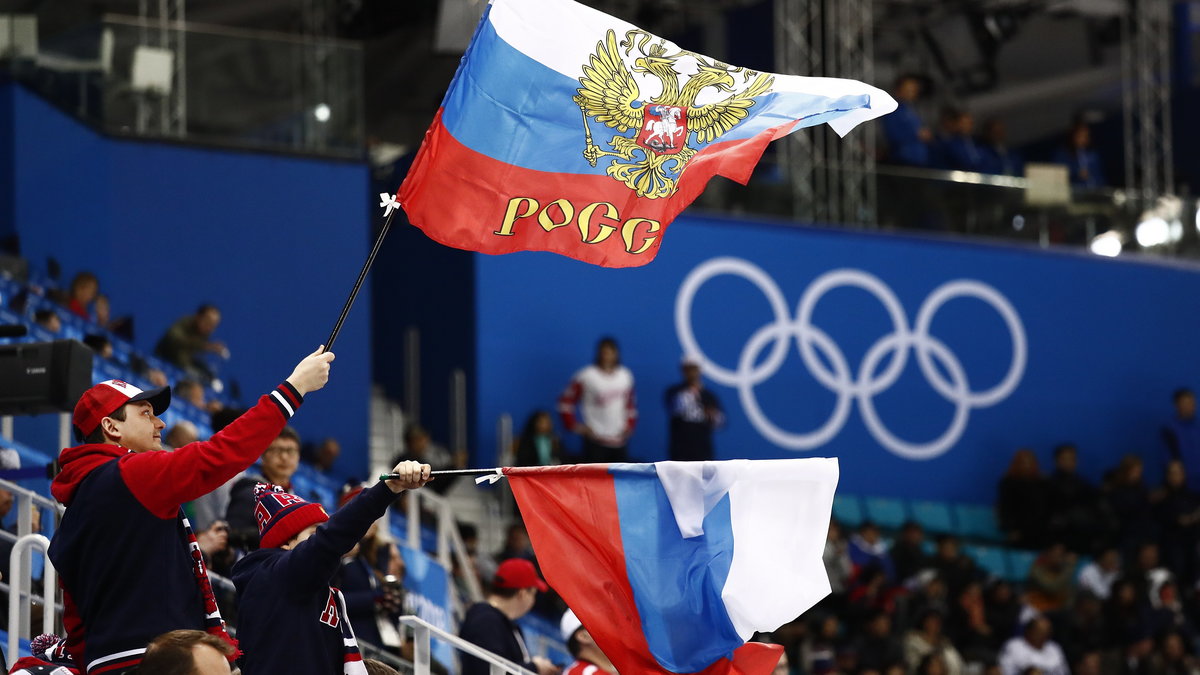 Rosyjskie flagi na igrzyskach olimpijskich