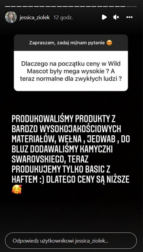 Jessica Ziółek odpowiadała na pytania fanów