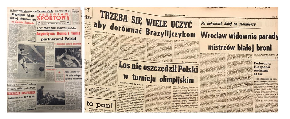 25 maja 1960 roku. Mecz Polska – Brazylia, przegrany przez Biało-Czerwonych 2:5. Tak opisywaliśmy to wydarzenie w „Przeglądzie Sportowym”.