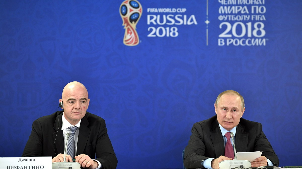 Gianni Infantino i Władimir Putin