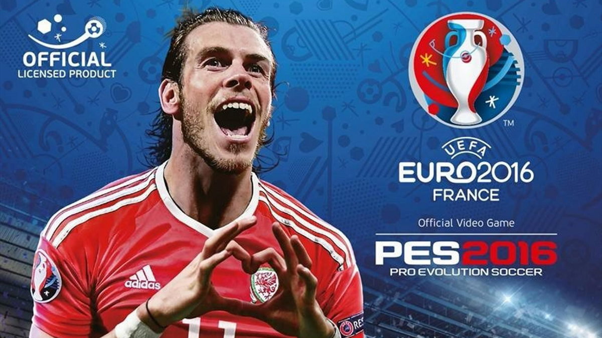 Gareth Bale na okładce gry komputerowej Euro 2016