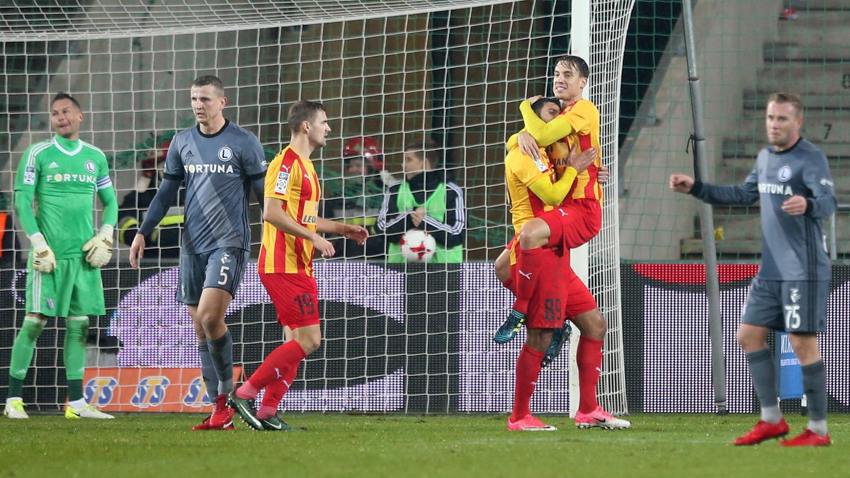 Pilka nozna. Ekstraklasa. Korona Kielce - Legia Warszawa. 25.11.2017