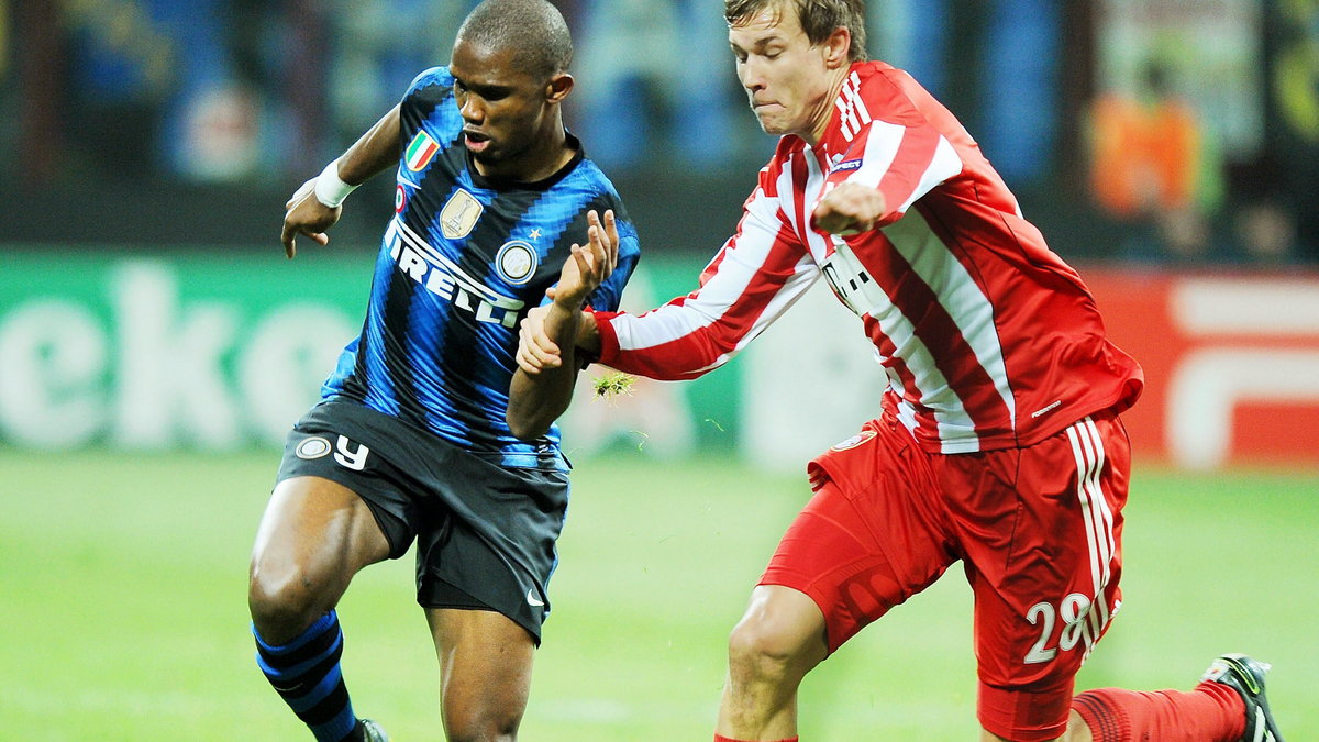 Inter - Bayern: Samuel Eto'o (L) i Holger Badstuber (P)