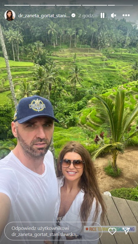 Marcin Gortat i Żaneta Gortat-Stanisławska na Bali