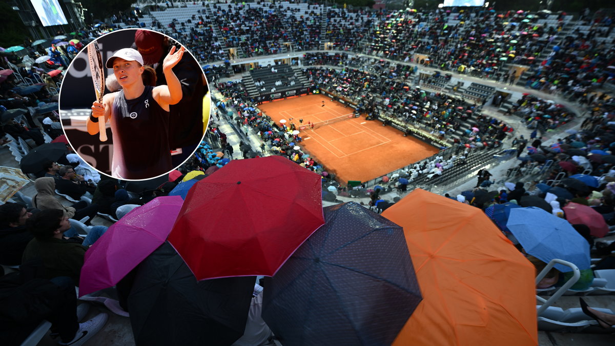 Iga Świątek i kibice na Foro Italico w Rzymie