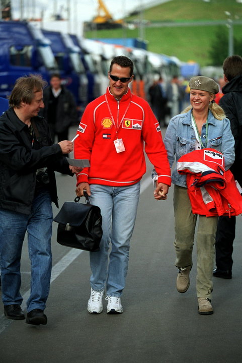 Michael Schumacher i jego żona Corinna