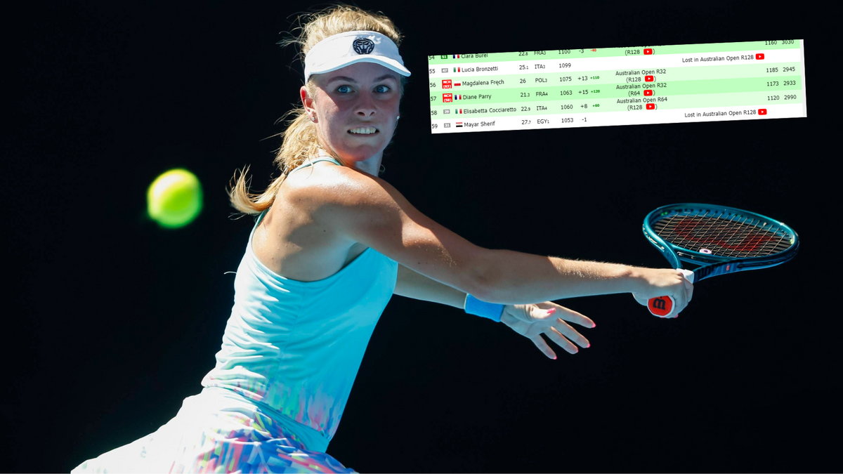 Magdalena Fręch awansowała na 56. miejsce w rankingu WTA Live