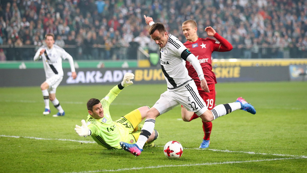 Pilka nozna. Ekstraklasa. Legia Warszawa - Wisla Krakow. 12.03.2017