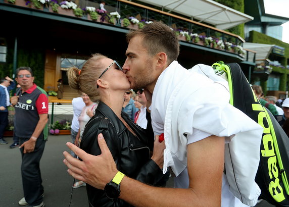 Marta Domachowska i Jerzy Janowicz w 2017 r.