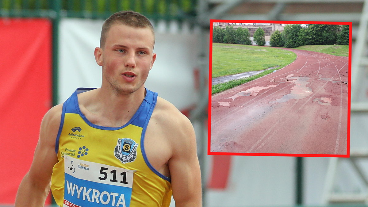 Patryk Wykrota / stadion w Ostrowie Wlkp.