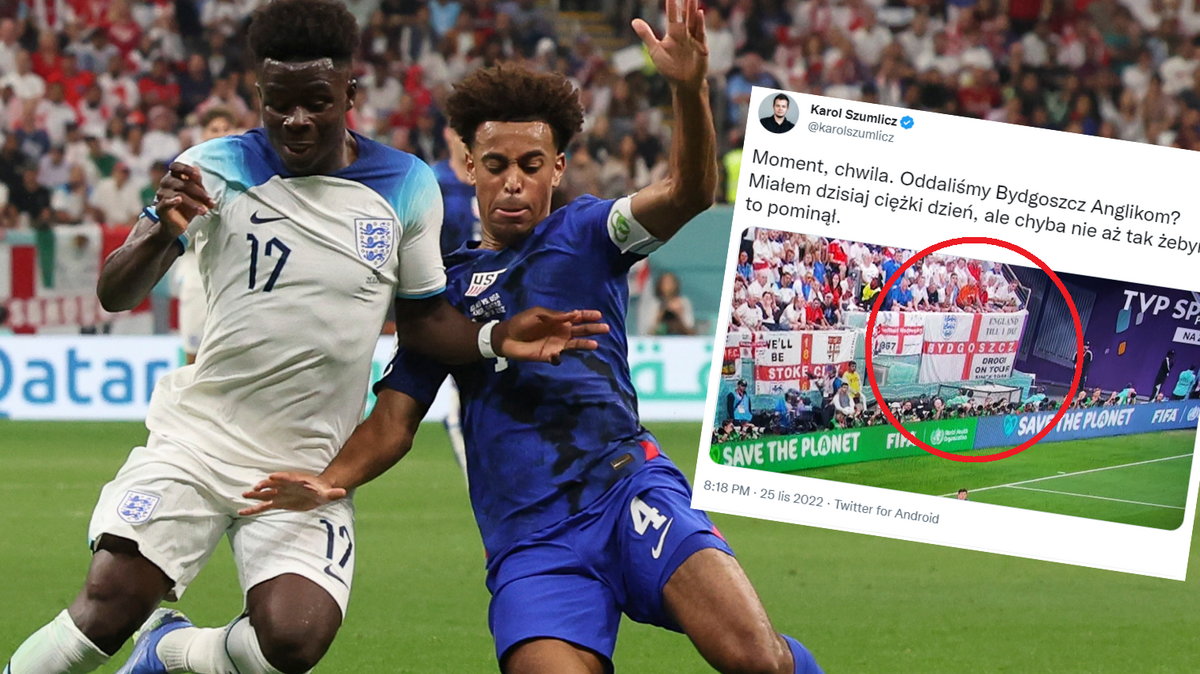 Na zdjęciu od lewej: Bukayo Saka i Tyler Adams (twitter.com/karolszumlicz)