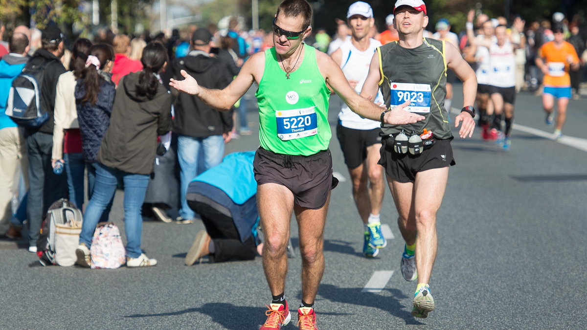 Thomas Weber debiutował w Maratonie Warszawskim. Bawił się świetnie.