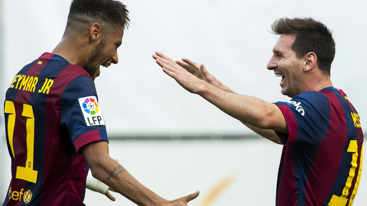 Neymar (L) i Lionel Messi